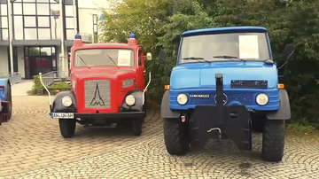 一代经典老卡车！ 国外也不多见了，堪称机械工艺品