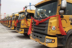 广州恒大足球场开工 江淮格尔发新型渣土车助力建设