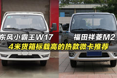 4米货箱标载高的热款微卡，东风小霸王W17和福田祥菱M2怎么选