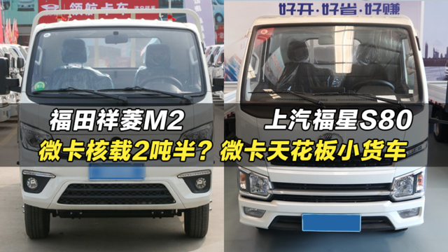 微卡核载2吨半？微卡天花板小货车：福田祥菱M2、上汽福星S80