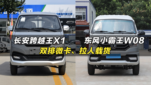 5个以内的双排小货车推荐：长安跨越王X1、东风小霸王W08#货车