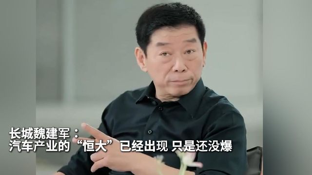 长城魏建军：汽车产业的“恒大”已经出现 只是还没爆！