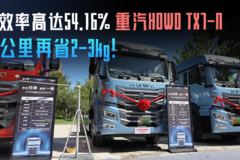热效率高达54.16% 重汽HOWO TX7-N百公里再省2-3kg
