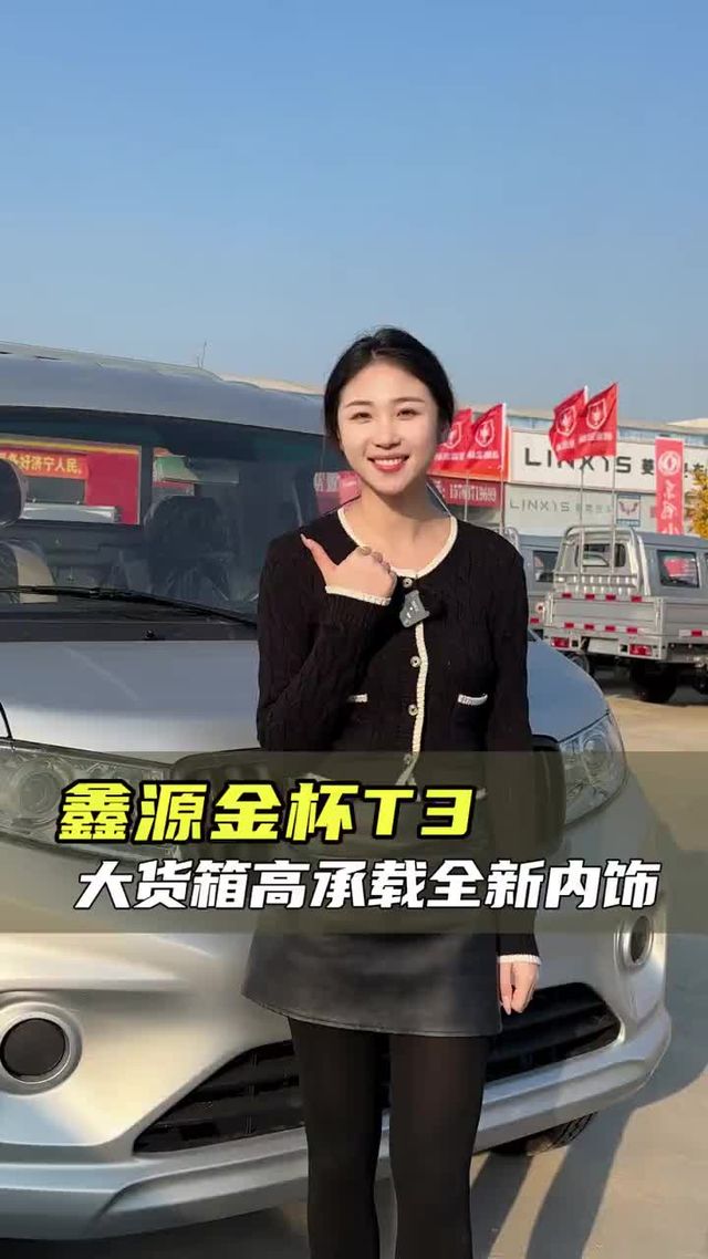大货箱高承载，中控大屏还带助力，26款鑫源金杯T3配置讲解！