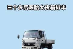 三个多后双胎大货箱排半，东风小霸王！