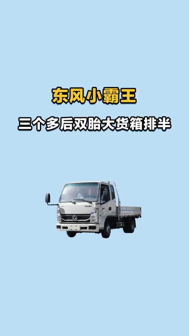 三个多后双胎大货箱排半，东风小霸王！