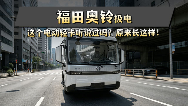 极电这个电动轻卡听说过吗？原来长这样!