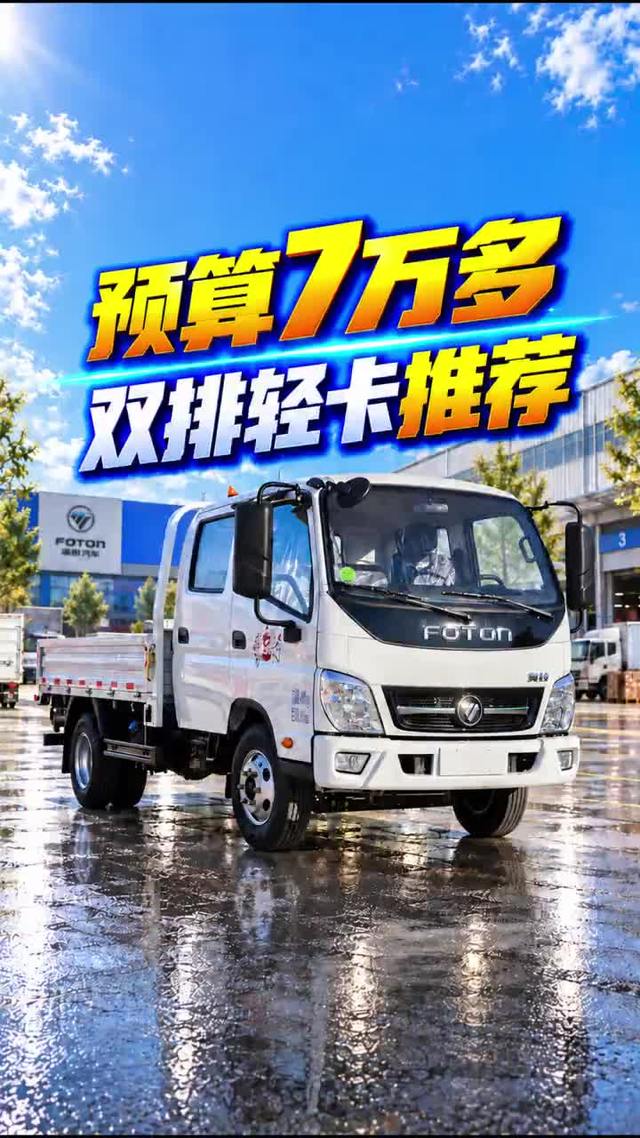 预算7万多,双排轻卡推荐,福田奥铃新捷运