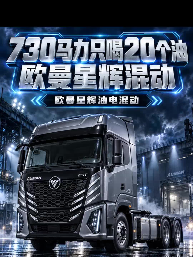 730马力只喝20个油，欧曼星辉混动到底省不省钱？