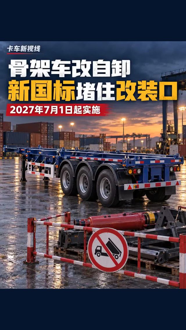骨架车改自卸要被堵住了!新国标2027年7月起实施