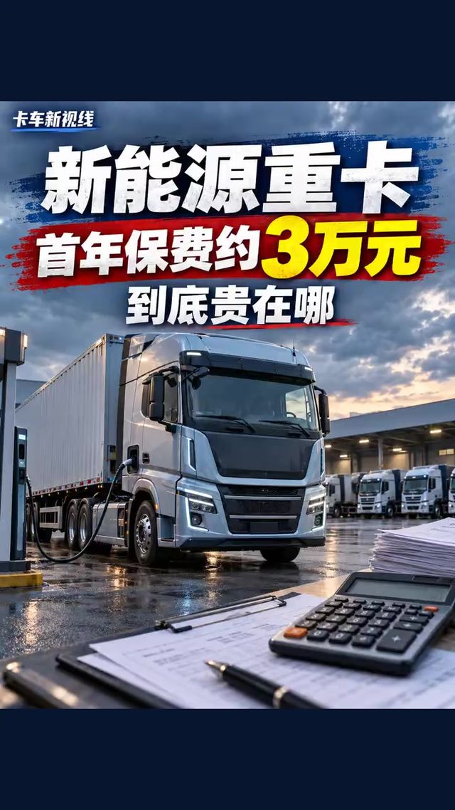 新能源重卡首年保费约3万元？这笔钱到底贵在哪