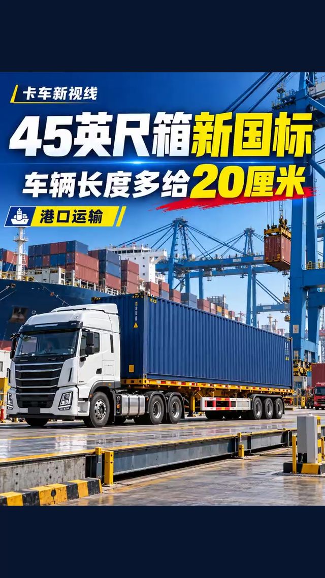 45英尺集装箱新国标多给20厘米,港口运输能更顺吗?