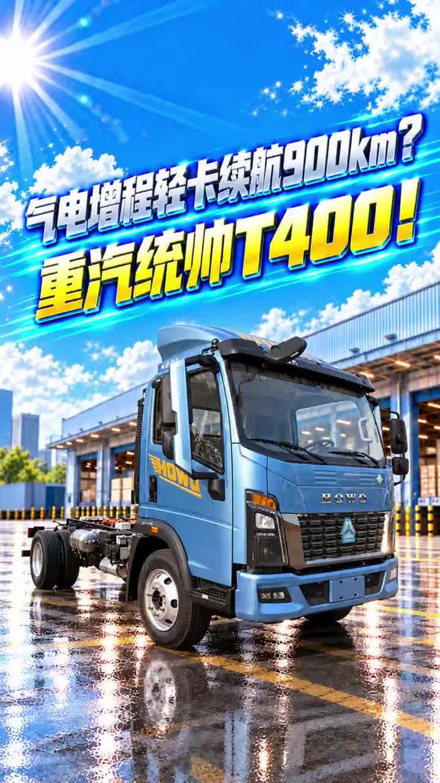 气电增程轻卡续航900km！重汽统帅T400详细配置介绍