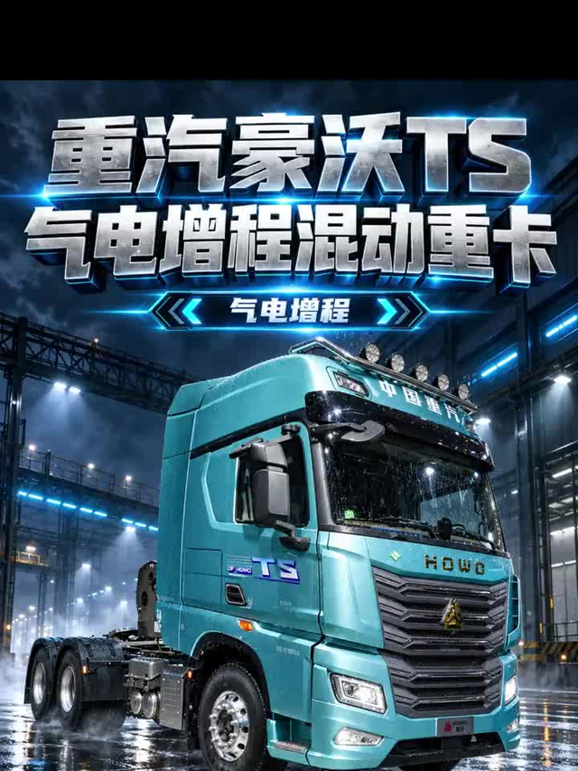 重汽豪沃TS 气电增程混动重卡